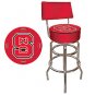 North Carolina State Padded Bar Stool with Back