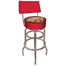 United States Marine Corp Padded Bar Stool with Back