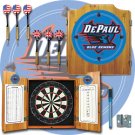 DePaul University Dart Cabinet with Darts and Board