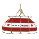 Molson Canadien  28 inch Stained Glass Pool Table Lamp