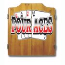 Four Aces Dart Cabinet includes Darts and Board