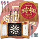 Iowa State University Dart Cabinet with Darts and Board