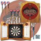 Brown University Dart Cabinet with Darts and Board