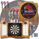 Miami University, Ohio Dart Cabinet w/ Darts and Board