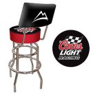 Coors Light Racing Padded Bar Stool with Back