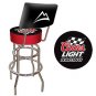 Coors Light Racing Padded Bar Stool with Back