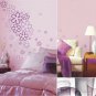4 sheets total 84pcs Hollow Flower Wall Stickups Room Stickers DECALS--112