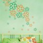 4 sheets total 84pcs Hollow Flower Wall Stickups Room Stickers DECALS--112