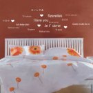 I Love You World Language Home Decor Wall Words Sticker--188