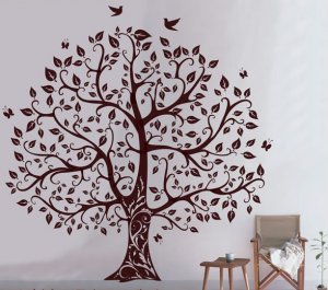 Tree and bird Home Decor Wall Sticker--75