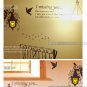 "I miss you" bird light Home Decor Wall Sticker