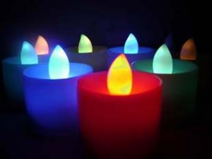 12 Red LED TEA LIGHT WEDDING PARTY CANDLE PARTY CHRISTMAS