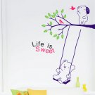 "life is sweet"  Home Decor Wall Sticker