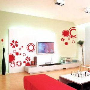 circle flower home Decor Wall Sticker