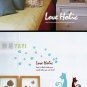 two cats Home Decor Wall Sticker wall decal