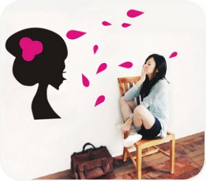 Japan Style girl Home Decor Wall Sticker wall decal