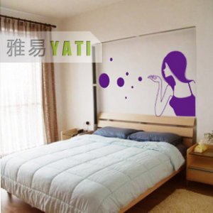 Bubble Girl Home Decor Wall Sticker wall decal