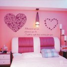 words with heart Decor Wall Sticker wall decal