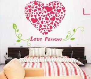 love words with heart Decor Wall Sticker wall decal