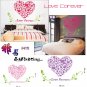 love words with heart Decor Wall Sticker wall decal