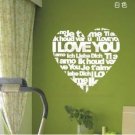 love heart Decor Wall Sticker