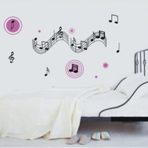 music Decor Wall Sticker wall decal 39"*20"