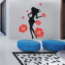 flower girl Decor Wall Sticker wall decal 23"*11"