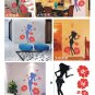 flower girl Decor Wall Sticker wall decal 23"*11"