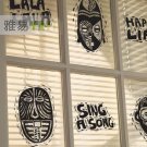 African pattern Decor Wall Sticker wall decal 12"*12"*6