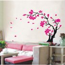 red flower tree Decor Wall Sticker wall decal 71"