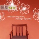 flowers 4 Decor Wall Sticker wall decal 43"*31"1/2
