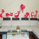 cat cat Decor Wall Sticker wall decal 39"*23