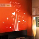 love hear with butterfly Decor Wall Sticker wall decal 55"*20"