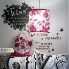 kiss words Decor Wall Sticker wall decal 21"*33"