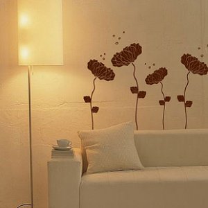 lotus flower Decor Wall Sticker wall decal 21"*36"