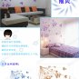flower with wind Sticker wall decal 39"*31"