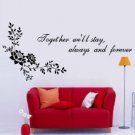 flower words  Sticker wall decal