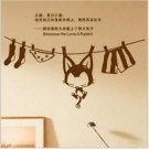 cute cat Decor Wall Sticker 47"*31"