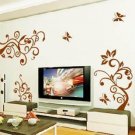 flower tree butterfly Decor Wall Sticker 39"*33"
