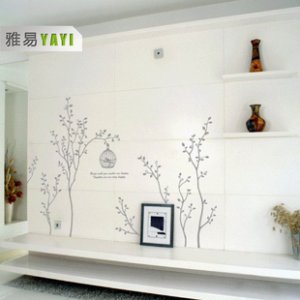 tree birdcage flower tree Decor Wall Sticker