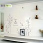 tree birdcage flower tree Decor Wall Sticker