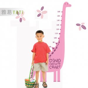 dinosaurian height chart  Decor Wall Sticker 71"*41"