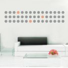 circles Decor Wall Sticker 3"*45
