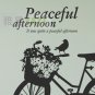 bike bird Decor Wall Sticker 39"