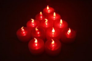 Wholesale red LED TEA LIGHT WEDDING PARTY flicker CANDLE PARTY CHRISTMAS (min order 500)
