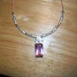 Pink and white crystal