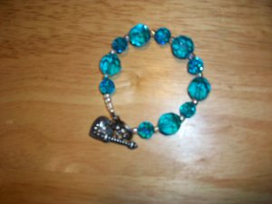blue crystal bracelet