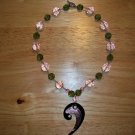 Black and pink glass