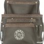 10 Pocket Oil Tanned Leather Tool Belt Pouch Bag