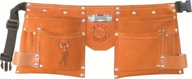 10 Pocket Suede Leather Kids Tool Pouch Bag Belt